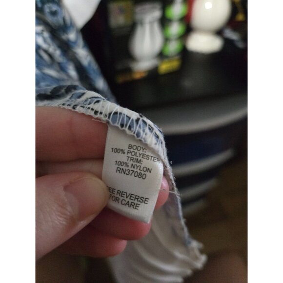 Chicos Pleated Back Tunic Top Plus Size 22/24W Dainty Romantic Feminine Flowy - Picture 4 of 9